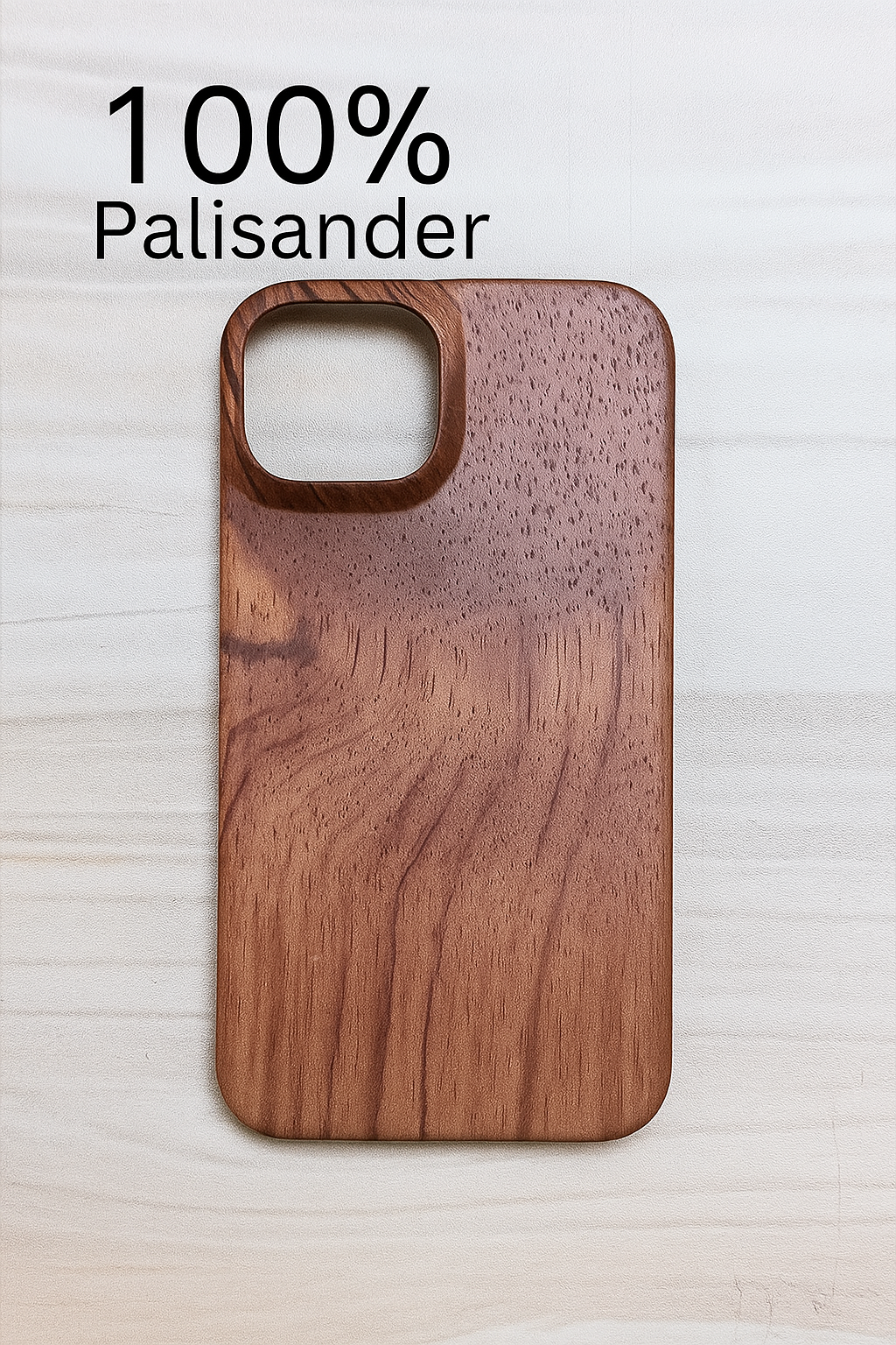 Coque en bois véritable pour iPhone 13–15 Pro Max