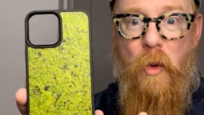 Étui de téléphone en mousse – Naturel, vert et fait main à partir de véritable mousse de forêt