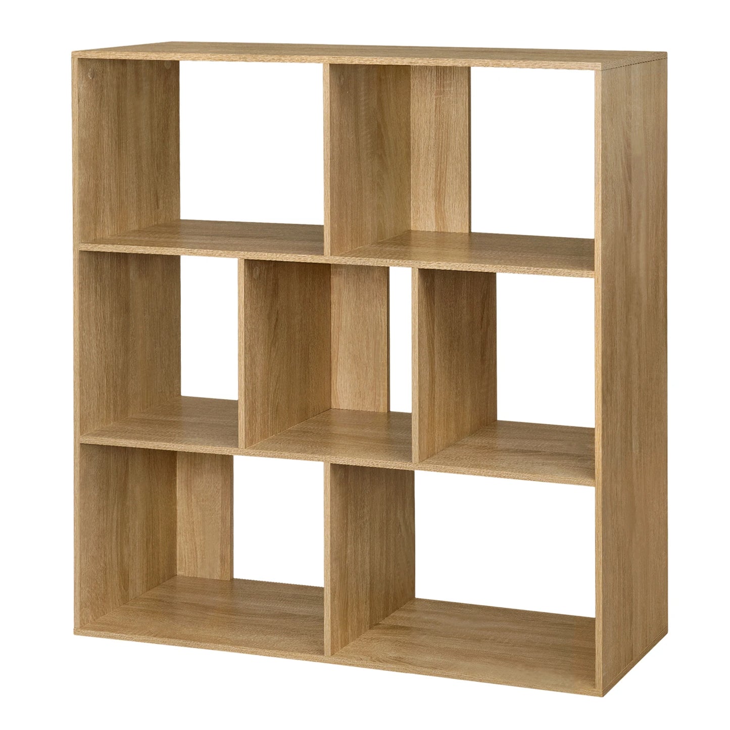 Weißes Bücherregal 7 Fächer 100x100x30 cm Raumteiler Regal Würfelregal für Wohnzimmer Schlafzimmer Büro