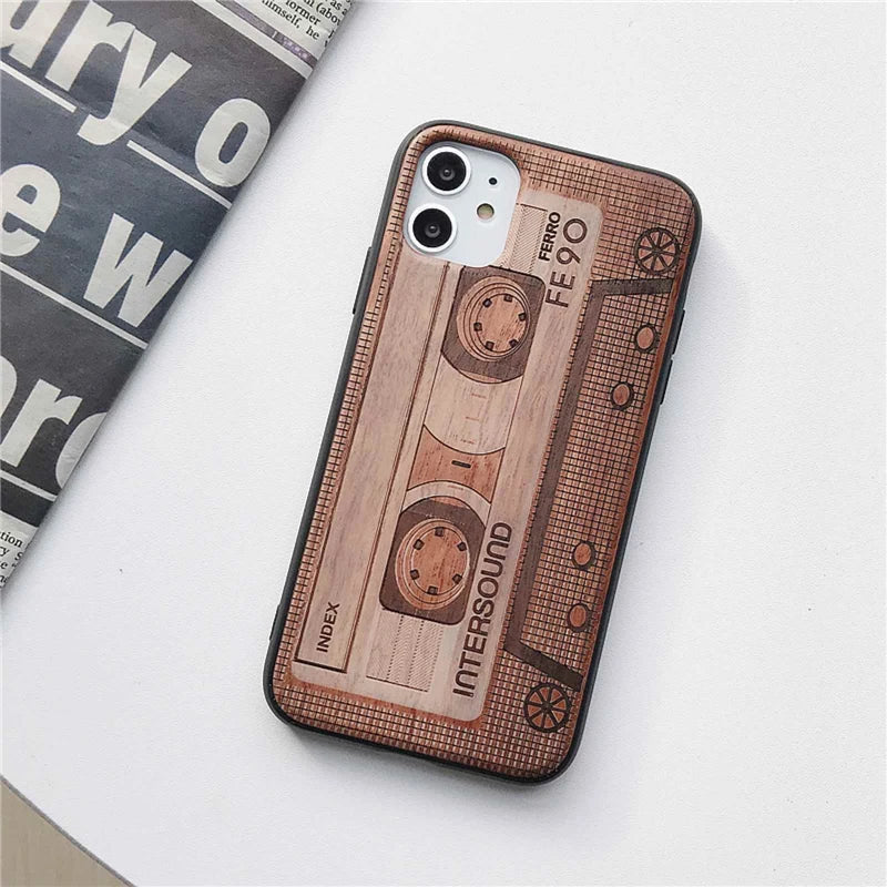 Gravierte Holz Handyhülle Huawei P40 – Echtholz mit Motivwahl