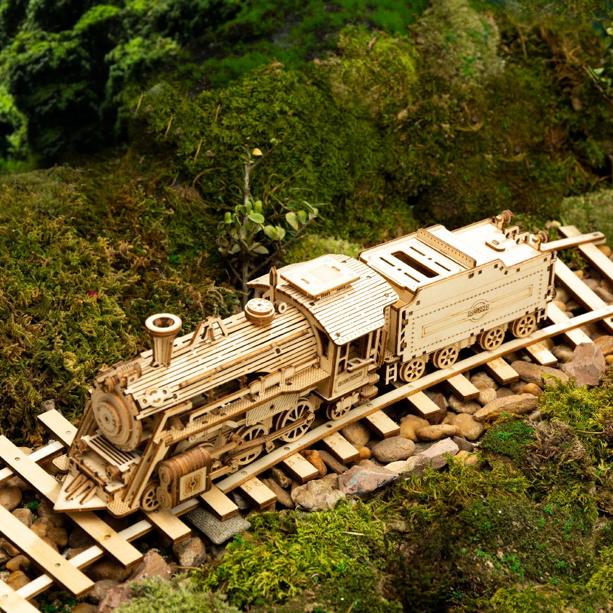 Robotime ROKR 3D Holzpuzzle Fahrzeuge – Dampfzug, Jeep, Truck & Rennwagen zum Selbstbauen