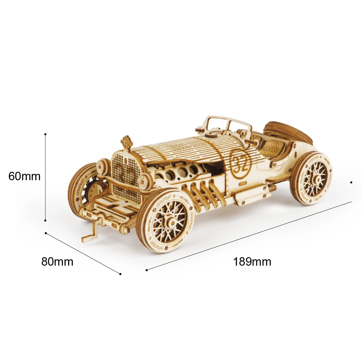 Robotime ROKR 3D Holzpuzzle Fahrzeuge – Dampfzug, Jeep, Truck & Rennwagen zum Selbstbauen