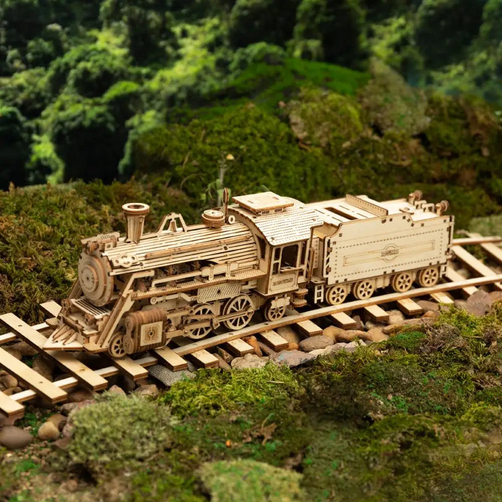 Robotime ROKR 3D Holzpuzzle Fahrzeuge – Dampfzug, Jeep, Truck & Rennwagen zum Selbstbauen
