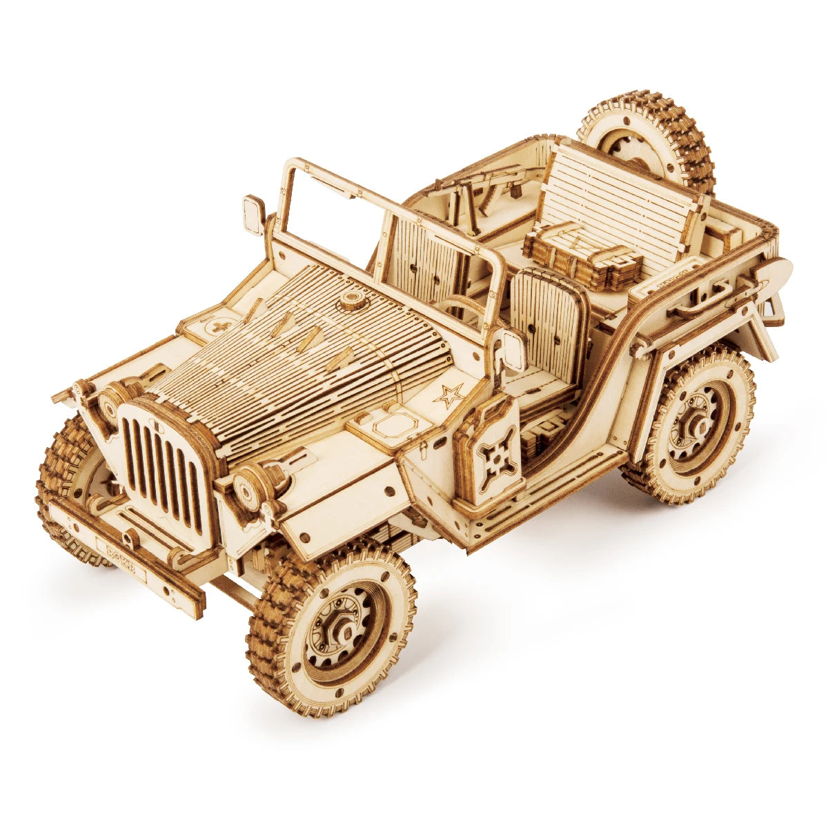 Robotime ROKR 3D Holzpuzzle Fahrzeuge – Dampfzug, Jeep, Truck & Rennwagen zum Selbstbauen