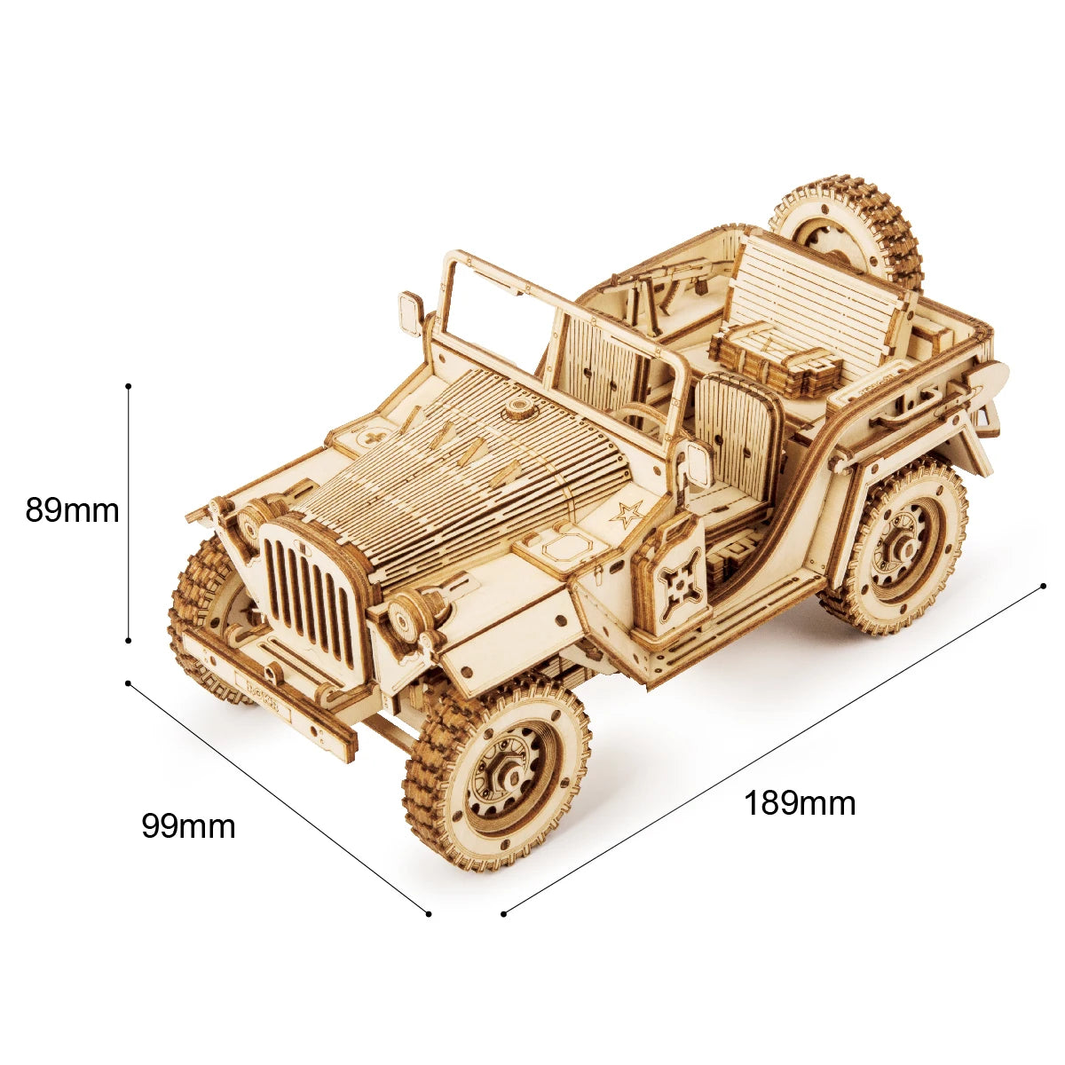 Robotime ROKR 3D Holzpuzzle Fahrzeuge – Dampfzug, Jeep, Truck & Rennwagen zum Selbstbauen