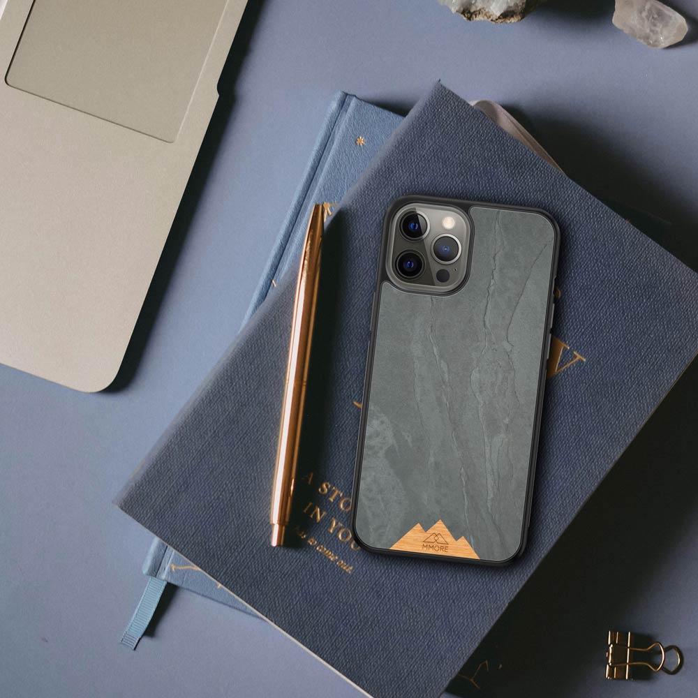Stone phone case – real stone from the mountains, handmade & sustainable