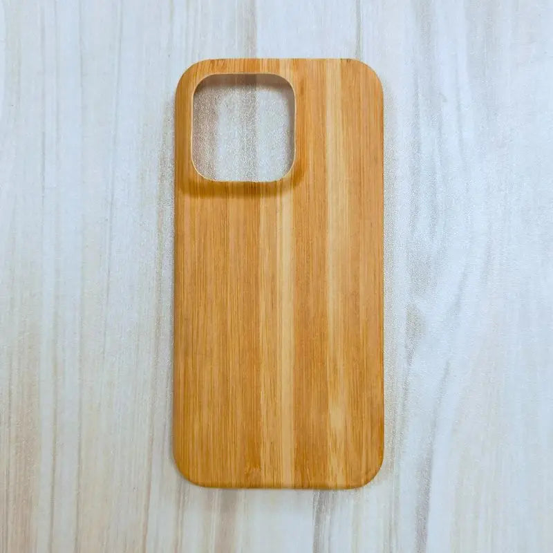 Coque en bois véritable pour iPhone 13–15 Pro Max