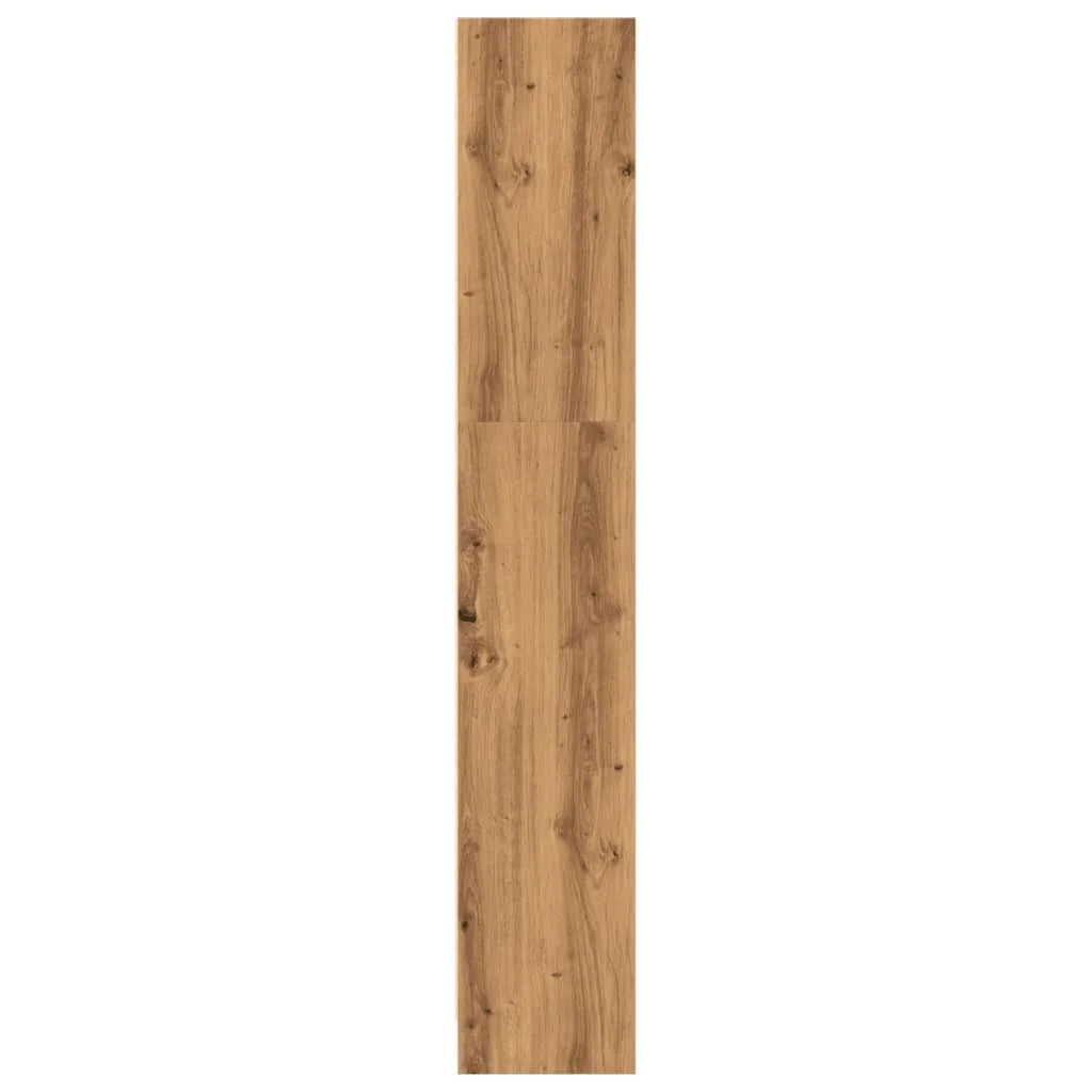 Bücherregal 80×24×143 cm – Handgefertigt aus Holzwerkstoff in Artisan Eiche