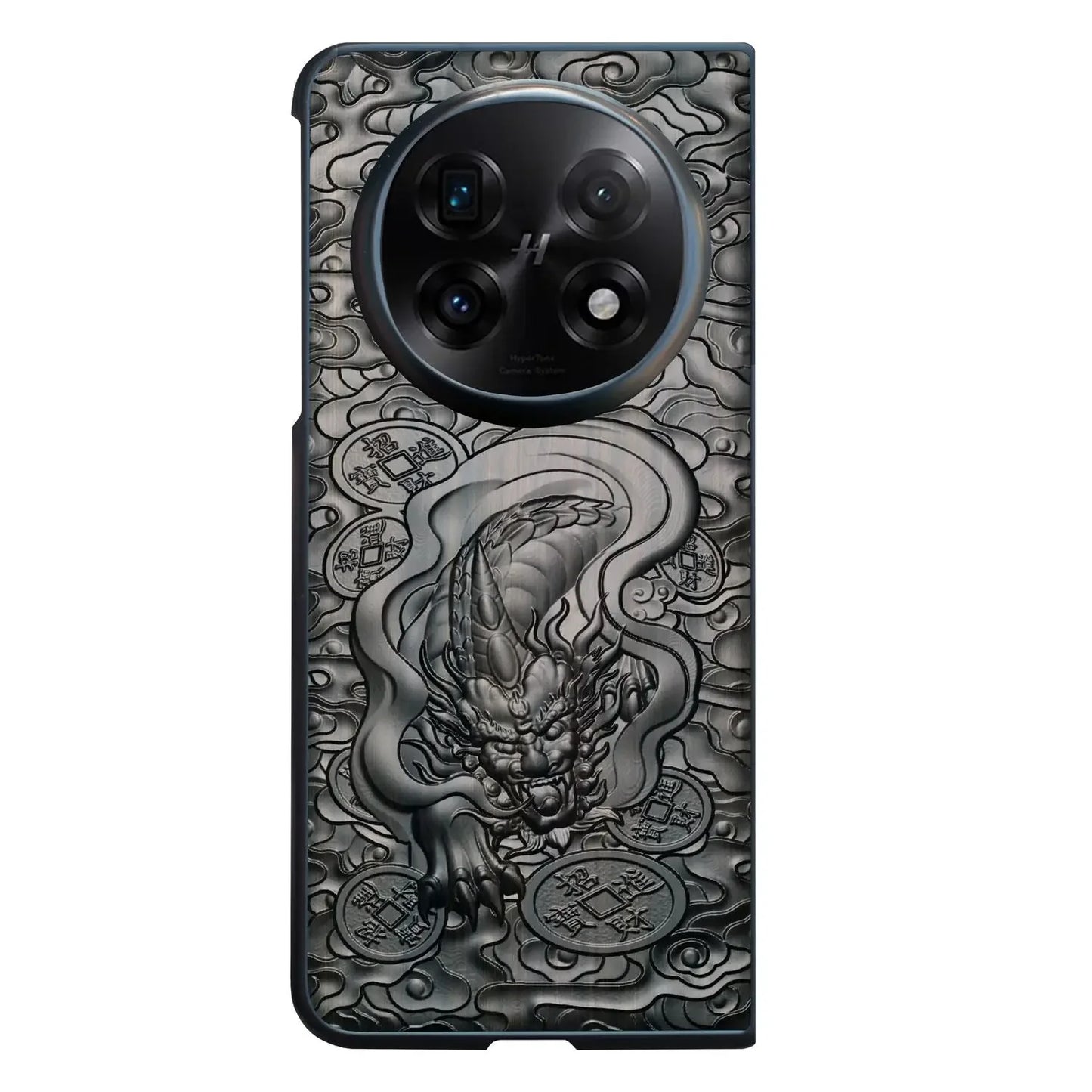 The Prosperity Dragon – Sandalwood Case for Oppo Find N3/N5