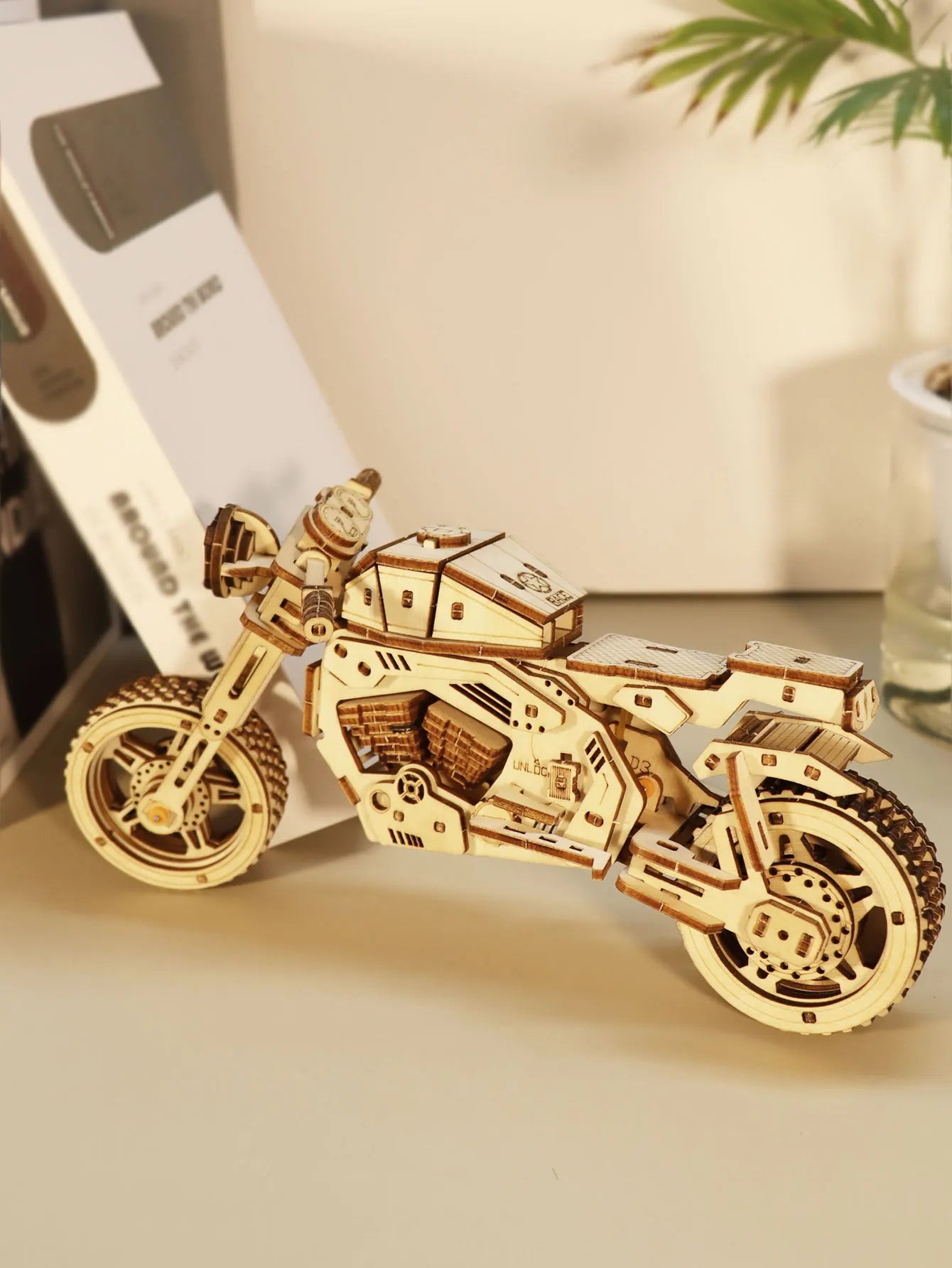 3D Wooden Puzzle Motorcycle β DIY Wooden Model Kit | Handmade Gift for Hobbyists for Christmas & Birthday