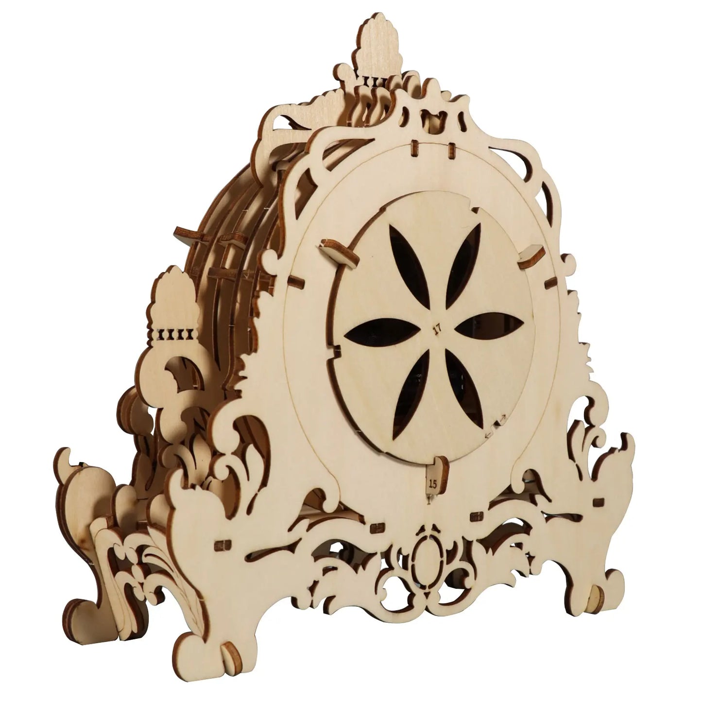 Horloge puzzle 3D en bois – Kit de bricolage en bois pour adultes et adolescents