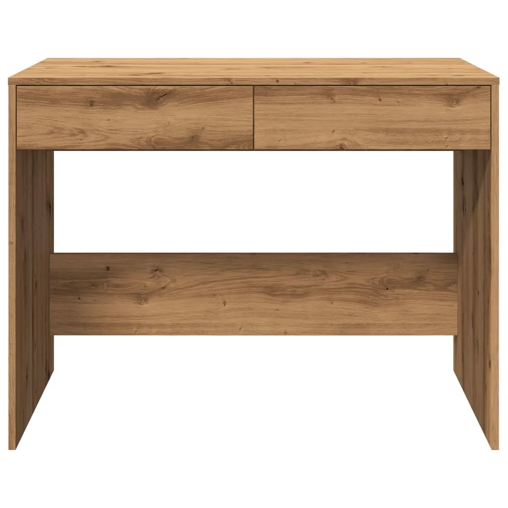 Desk 101×50×76.5 cm – Handcrafted from engineered wood in Artisan Oak | With 2 drawers