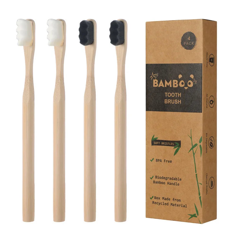 Soins naturels – Coffret de soins en bambou et bois de 10 pièces avec soins capillaires, dentaires et corporels