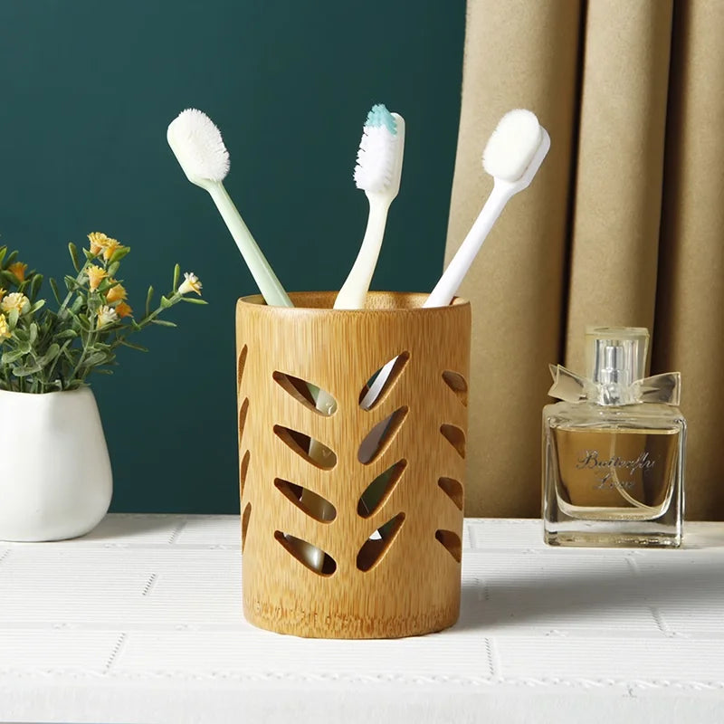 Soins naturels – Coffret de soins en bambou et bois de 10 pièces avec soins capillaires, dentaires et corporels