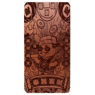 Engraved wooden phone case for Xiaomi Mi models – Engraved motifs