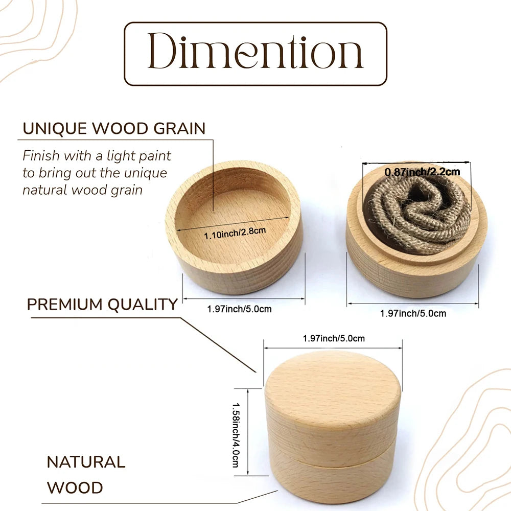 Personalized Wooden Ring Box – Engraved Jewelry Box for Wedding, Engagement & Gift