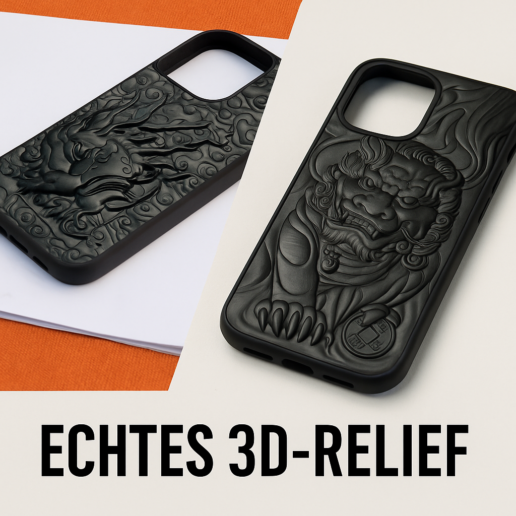 Wohlstandsdrache – Sandelholz-Hülle für Xiaomi (13–15 Pro/Ultra)