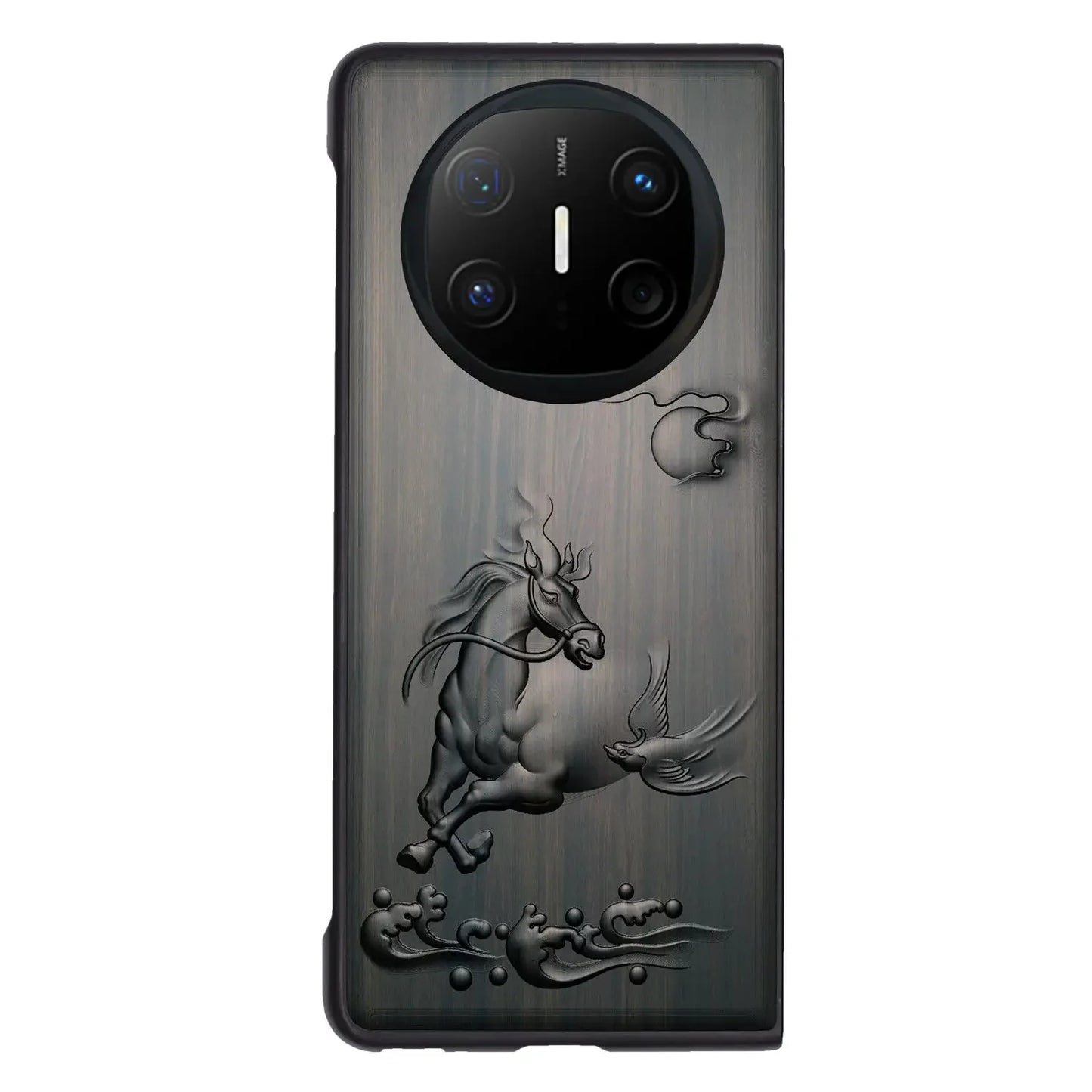 Luxury Sandalwood Phone Case for Huawei Mate X3 / X5 / X6
