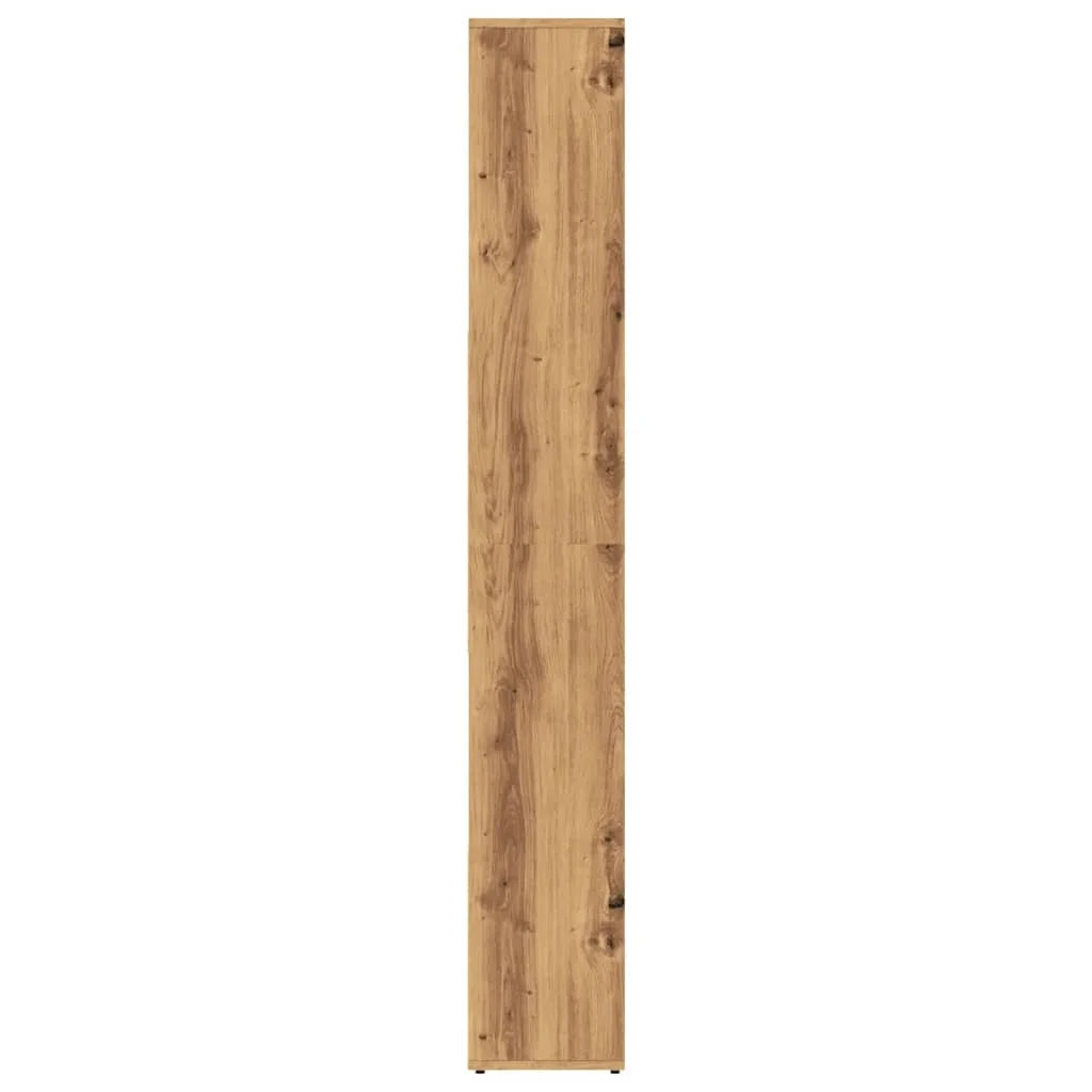 Bücherregal 67×24×161 cm – Handgefertigt aus Holzwerkstoff in Artisan Eiche | Flexibel aufstellbar