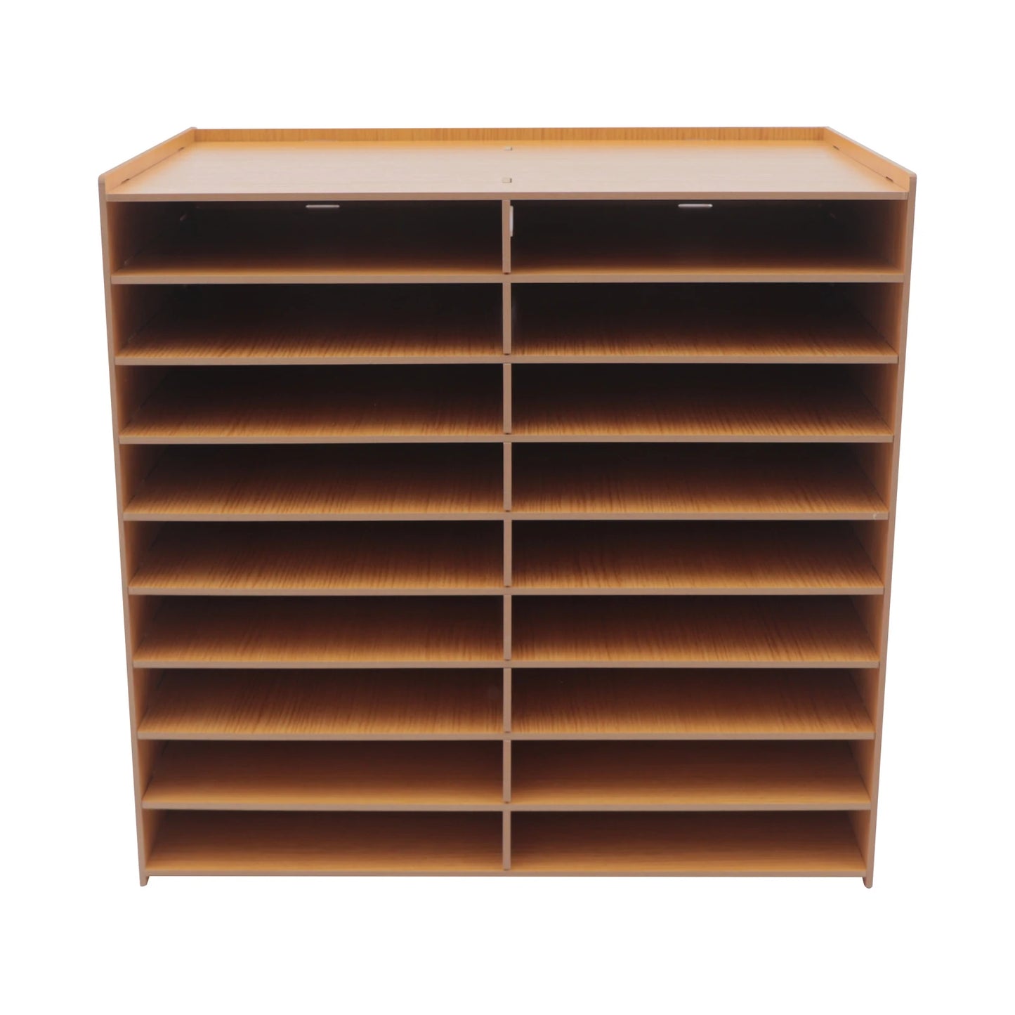Dokumentenablage Holz 18 Fächer Aktenorganizer A4 Schreibtischregal Aktenregal für Büro und Home Office