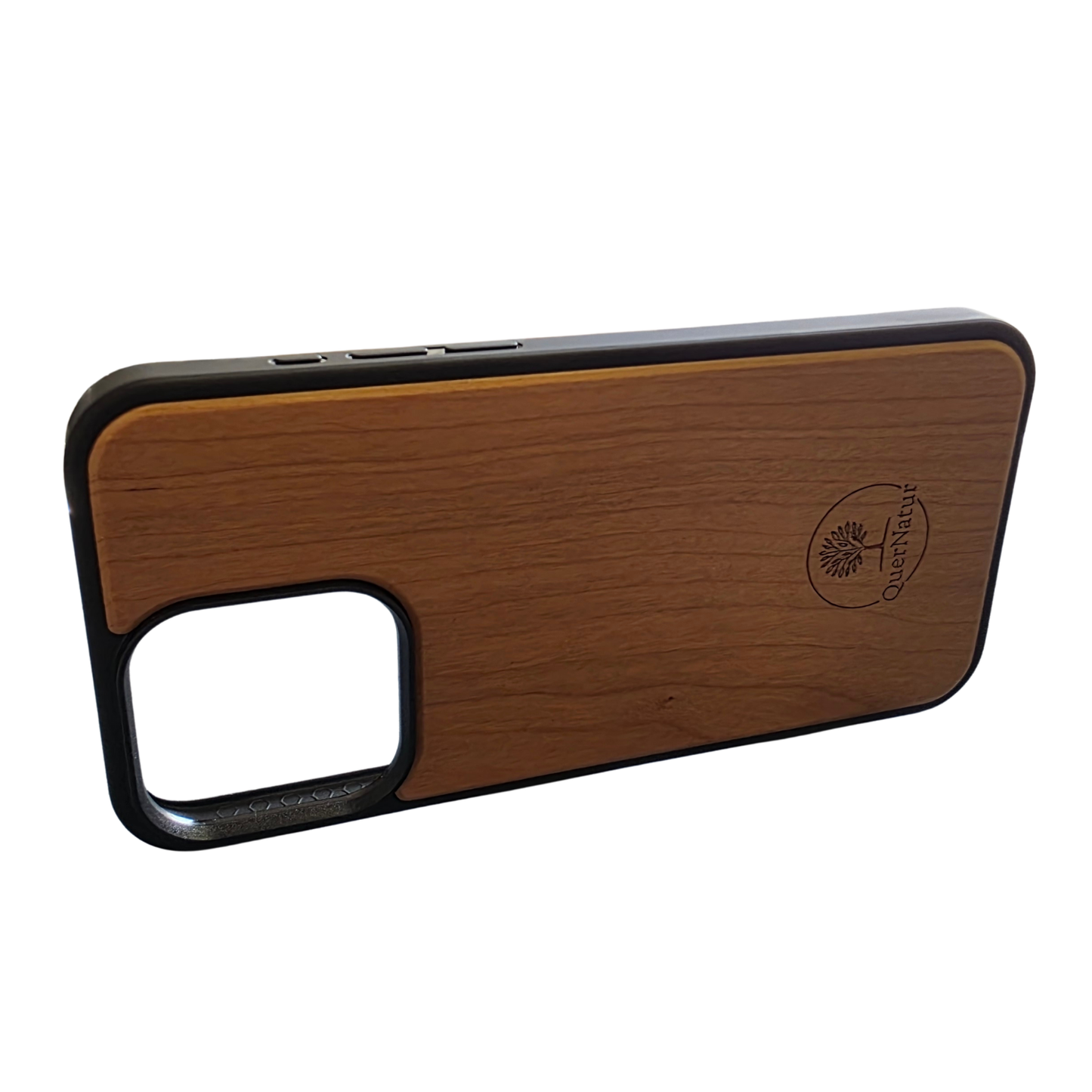 Coque de téléphone en bois de cerisier pour iPhone 15 Pro Max