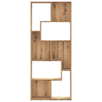 Bücherregal 67×24×161 cm – Handgefertigt aus Holzwerkstoff in Artisan Eiche | Flexibel aufstellbar