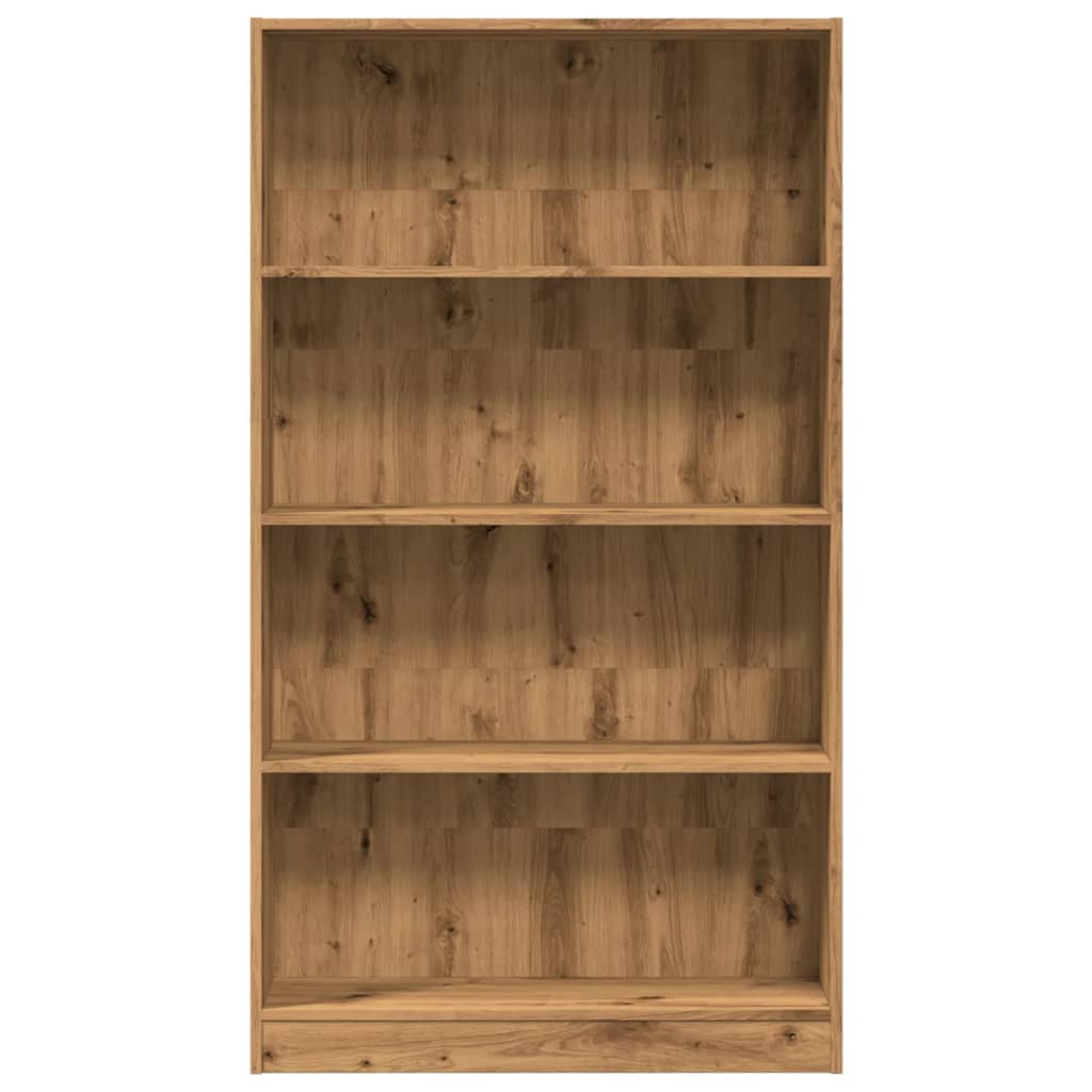 Bücherregal 80×24×143 cm – Handgefertigt aus Holzwerkstoff in Artisan Eiche