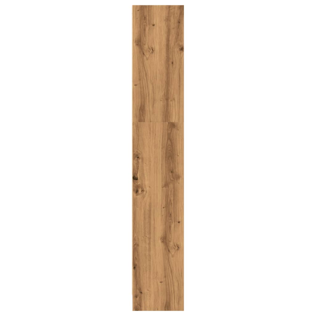 Bücherregal 80×24×143 cm – Handgefertigt aus Holzwerkstoff in Artisan Eiche