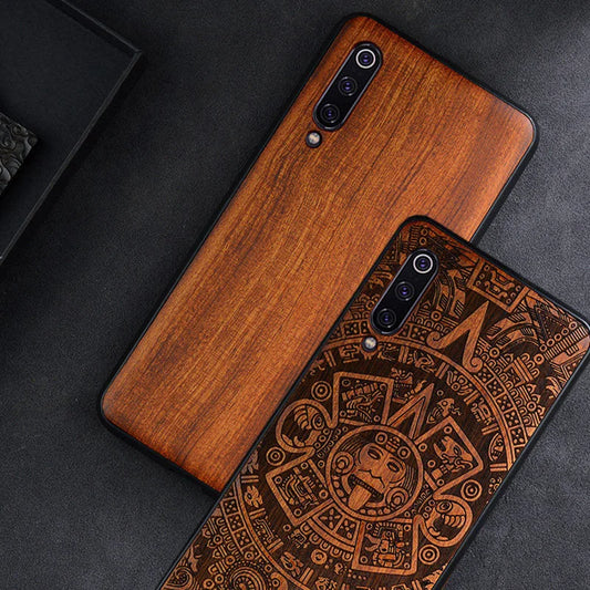 Gravierte Holz Handyhülle für Xiaomi Mi Modelle – Gravierte Motive