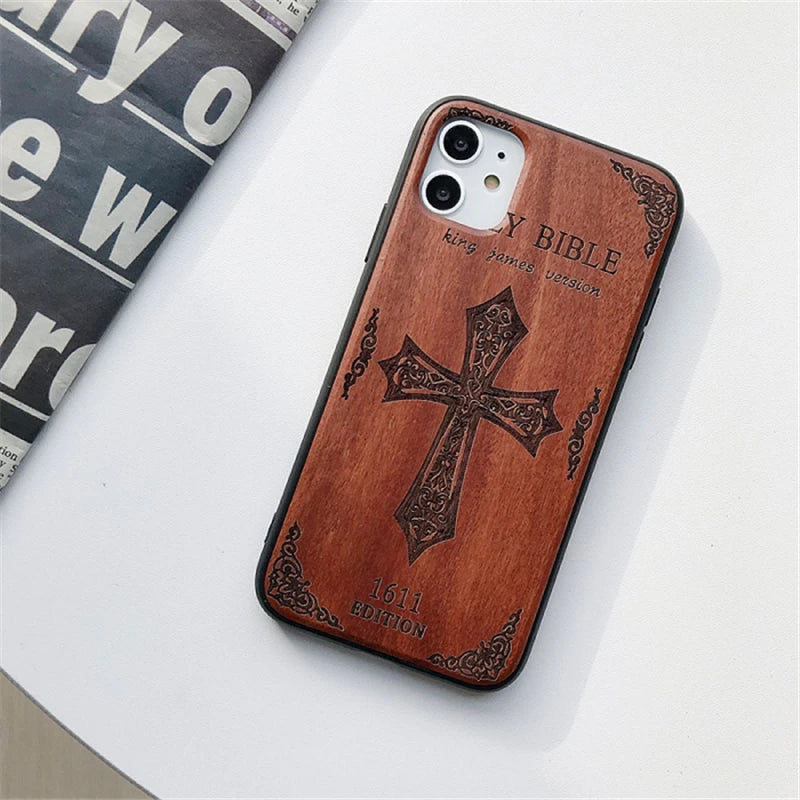 Gravierte Holz Handyhülle Huawei Mate 20 Pro – Echtholz mit Motivwahl