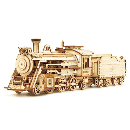 Robotime ROKR 3D Holzpuzzle Fahrzeuge – Dampfzug, Jeep, Truck & Rennwagen zum Selbstbauen