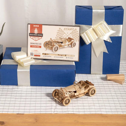 Robotime ROKR 3D Holzpuzzle Fahrzeuge – Dampfzug, Jeep, Truck & Rennwagen zum Selbstbauen