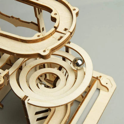 Robotime ROKR Kugelbahn Holzpuzzle – Marble Run Wasserrad 3D Bausatz für Kinder & Erwachsene