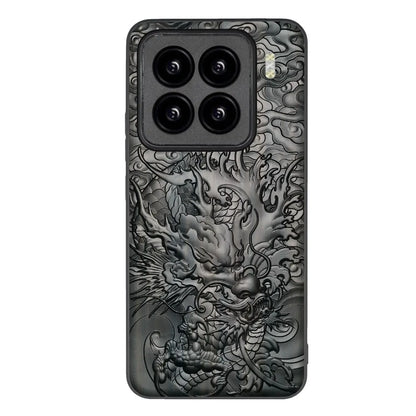 Chinese Dragon Sandalwood Case for Xiaomi (13-15 Ultra)