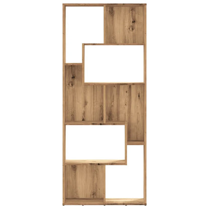 Bücherregal 67×24×161 cm – Handgefertigt aus Holzwerkstoff in Artisan Eiche | Flexibel aufstellbar