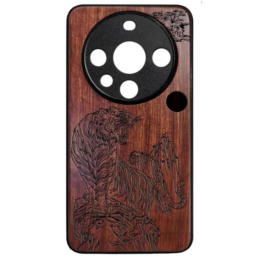 Coque en bois gravée pour Honor Magic 6 (Pro) – Motifs gravés