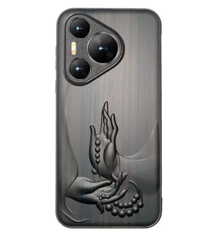 Coque en bois de santal pour Huawei Pura 70 / Pro / Pro Plus / Ultra