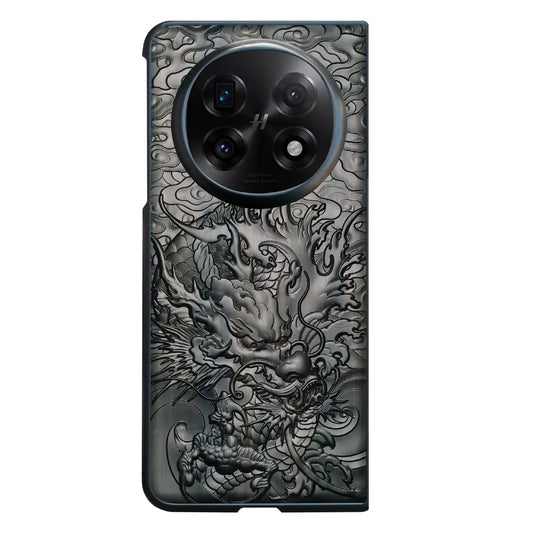 The Storm Dragon – Sandalwood Case for Oppo Find N3/N5