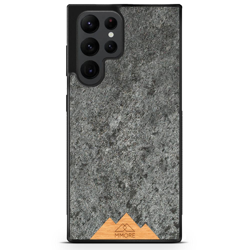 Stone phone case – real stone from the mountains, handmade &amp; sustainable