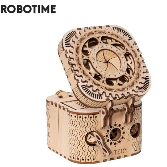 Robotime ROKR Schatztruhe Holzpuzzle – 3D DIY Treasure Box mit Zahlencode | Puzzlebox aus Holz für Kinder & Erwachsene
