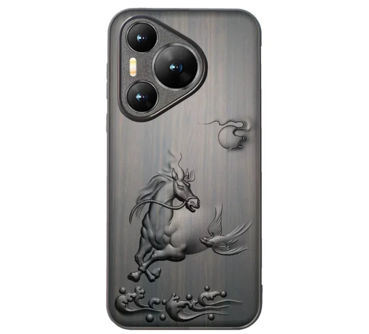 Coque en bois de santal pour Huawei Pura 70 / Pro / Pro Plus / Ultra