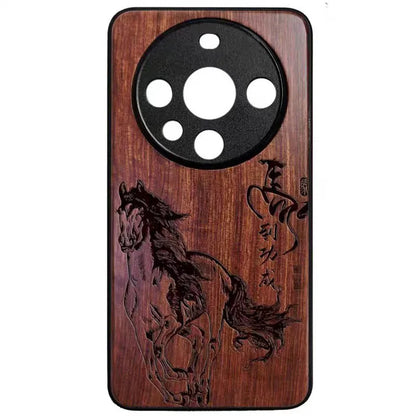 Coque en bois gravée pour Honor Magic 6 (Pro) – Motifs gravés