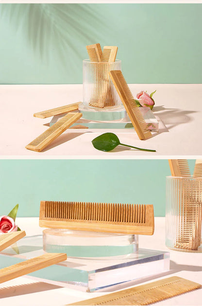Massage-Holzkamm aus Bambus – biologisch abbaubar & natürlich für Haarpflege, Spa & Wellness