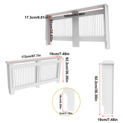 Cache radiateur blanc – Meuble MDF en S/M/L/XL | Moderne et individuel