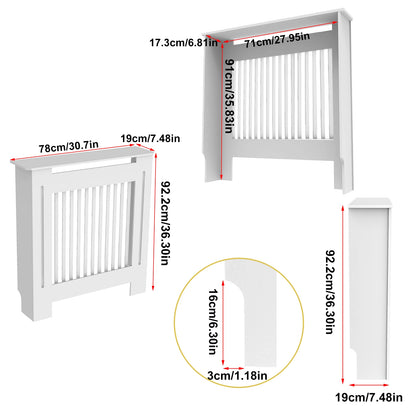 Cache radiateur blanc – Meuble MDF en S/M/L/XL | Moderne et individuel