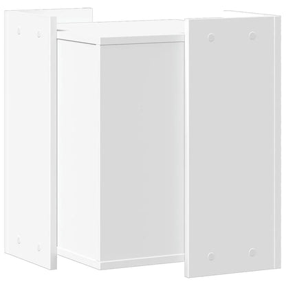 Bac à litière caché en bois – blanc, 80×50×45 cm – élégant bac à litière pour chat avec fonction table
