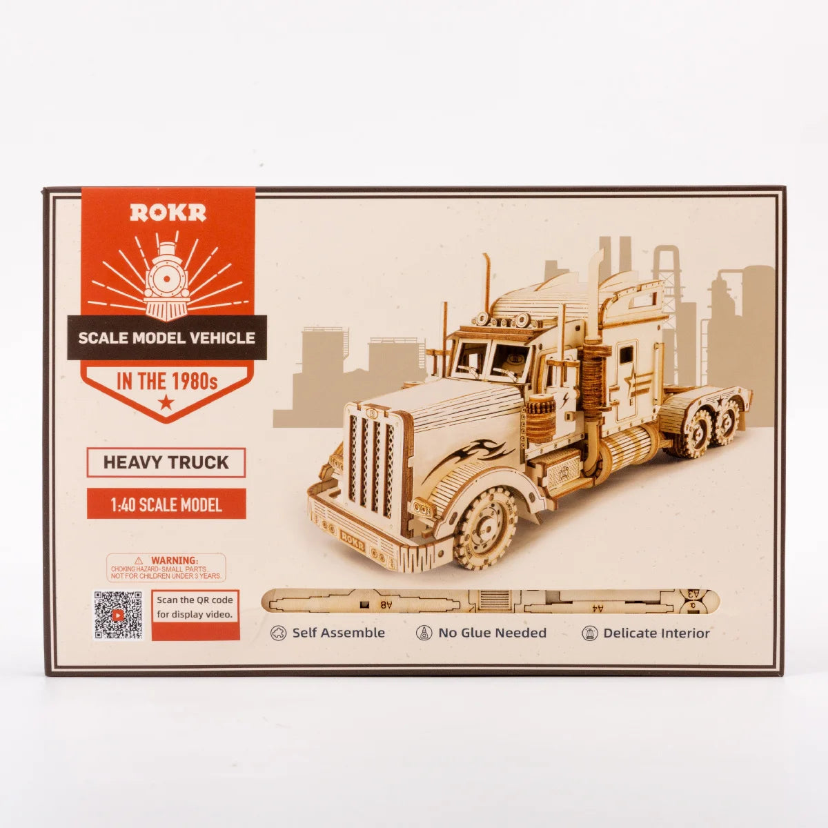 Robotime ROKR Classic Car & Vehicle Serie – 3D Holzpuzzle im Maßstab 1:15 für Kinder & Erwachsene