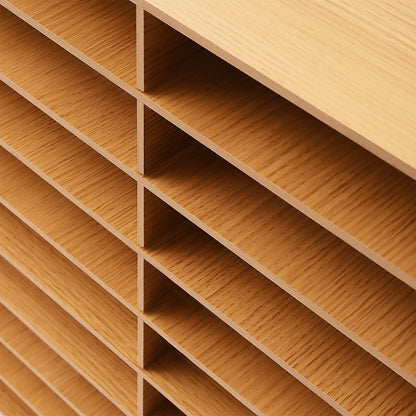 Dokumentenablage Holz 18 Fächer Aktenorganizer A4 Schreibtischregal Aktenregal für Büro und Home Office