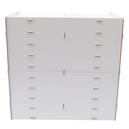 Schreibtisch Organizer Holz 18 Fächer Dokumentenablage Aktenregal A4 Aufbewahrungssystem für Büro und Home Office
