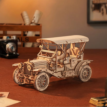 Robotime ROKR Classic Car & Vehicle Serie – 3D Holzpuzzle im Maßstab 1:15 für Kinder & Erwachsene